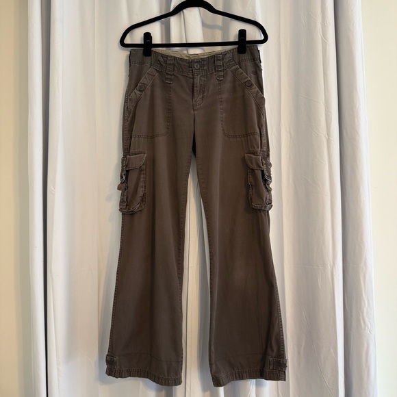 The North Face A5 Series Brown Cargo Pants Straight Leg Outdoor Faded Womens 6 - Picture 1 of 15